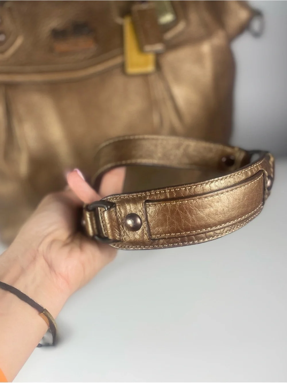 Coach Bronze Madison Audrey Satchel Y2K